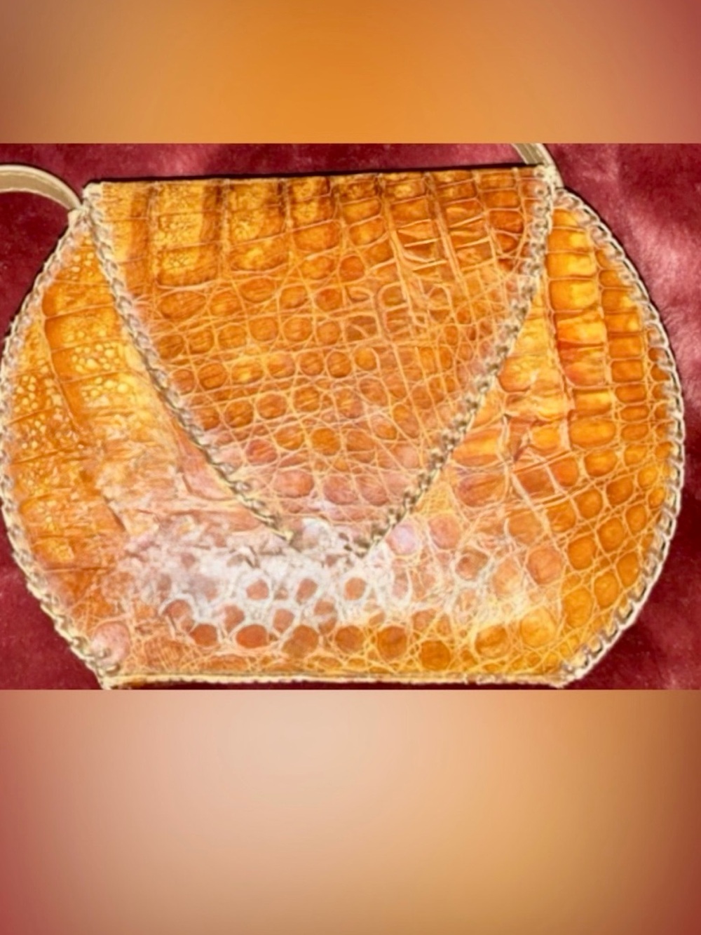 Vintage Alligator Shoulder Bag